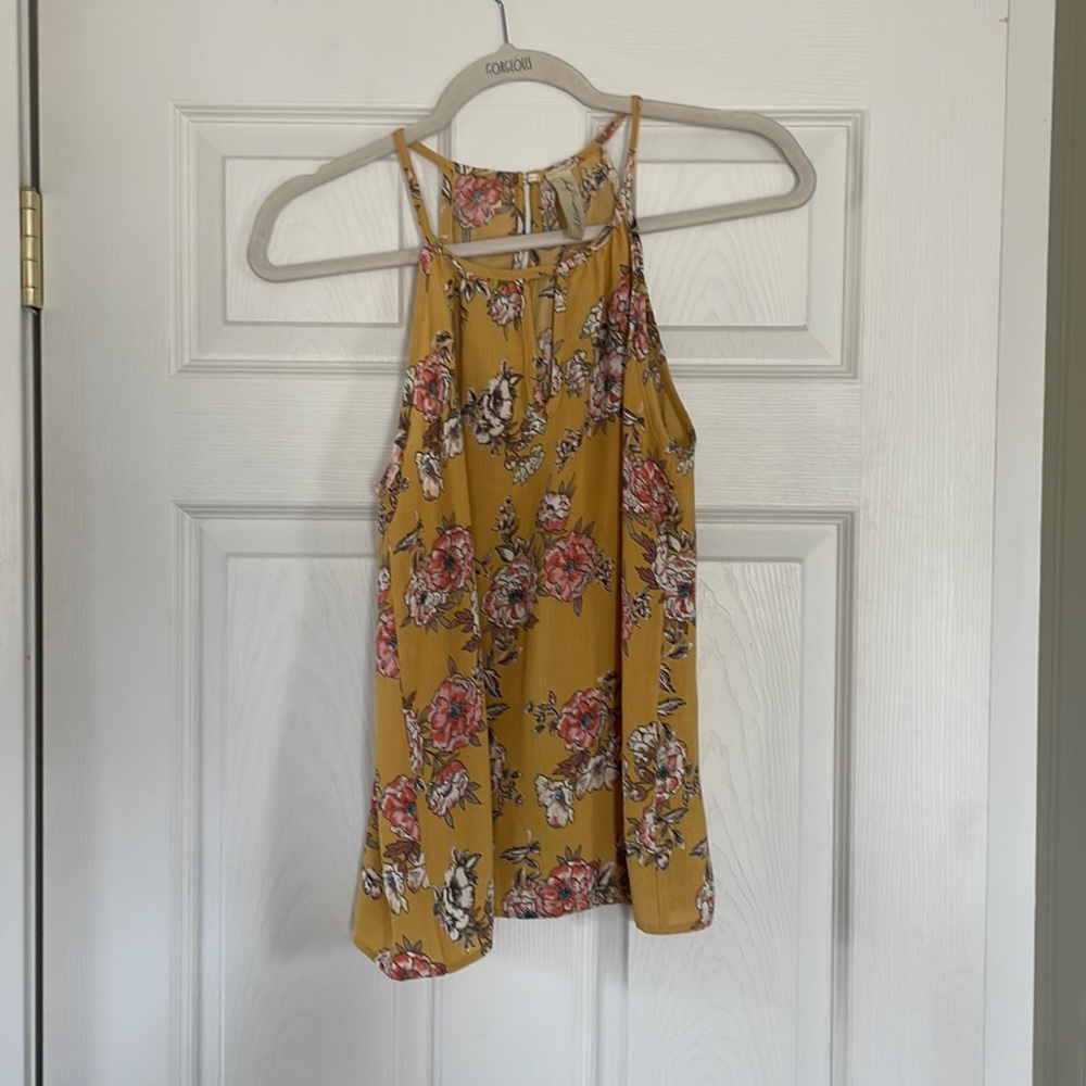 Flowered Tank Top